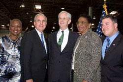 Honorable Shirley Gibson, Mayor, City of Miami Gardens; Honorable Carlos A. Gimenez, Mayor, Miami-Dade County; U.S. Commerce Secretary John Bryson; Honorable Barbara J. Jordan, District 1 Commissioner, Miami-Dade County; and Honorable Michael Pizzi, Mayor, Town of Miami Lakes.